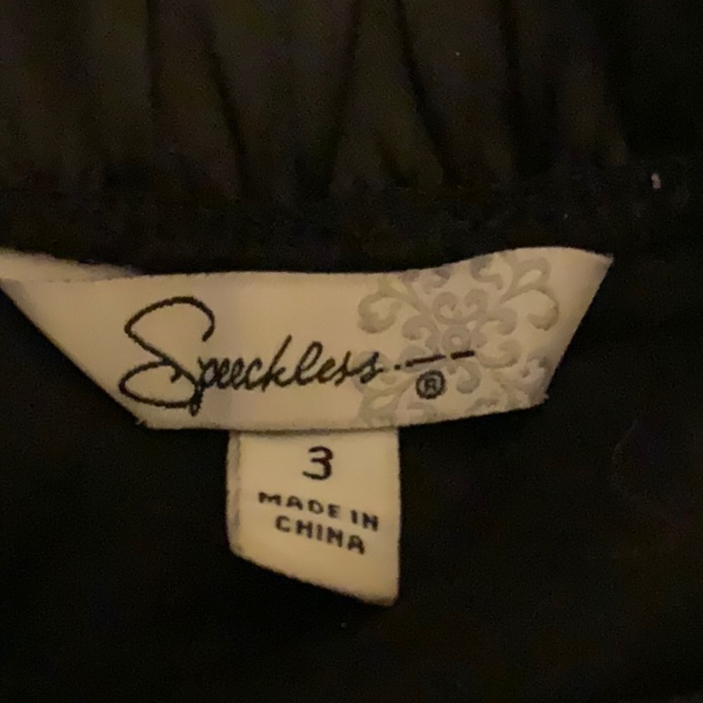Speeckless dress Jr size 3 strapless dress - Picture 6 of 7